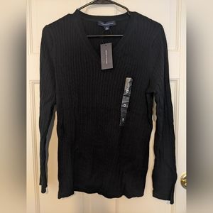 Tommy Hilfiger black v-neck sweater